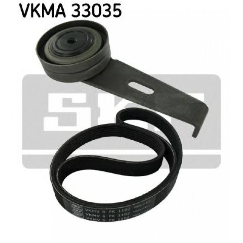 VKMA 33035 SKF Комплект доріжкового ремня (ролик, ремінь)